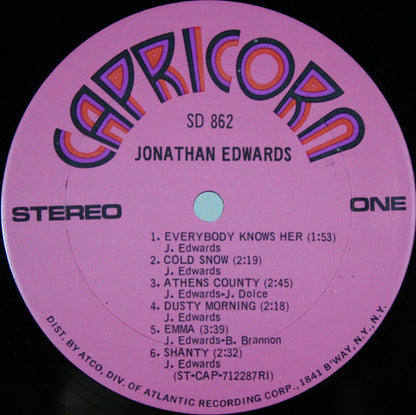 Jonathan Edwards (2) : Jonathan Edwards (LP, Album, RI )