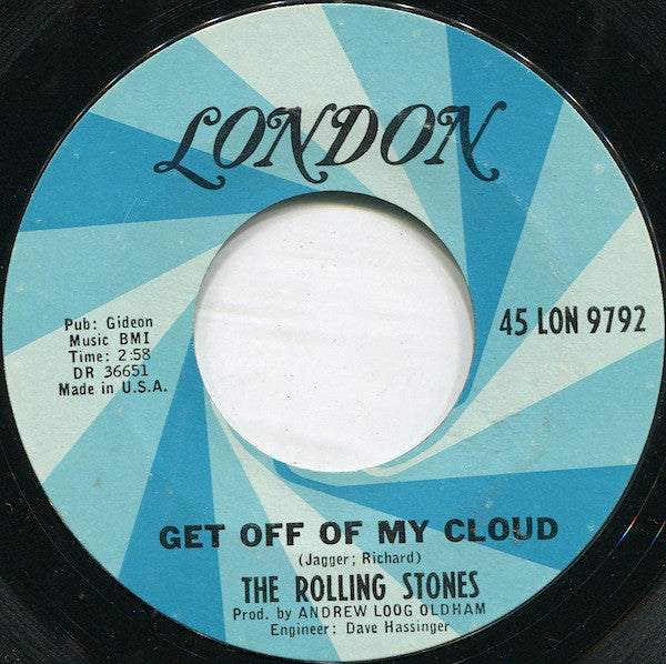 The Rolling Stones : Get Off Of My Cloud (7", Single, Styrene, Ter)