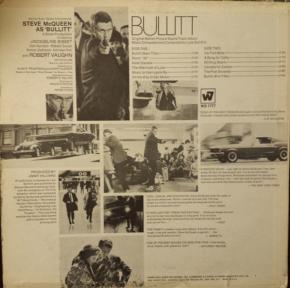 Buy Lalo Schifrin : Bullitt (Original Motion Picture Soundtrack