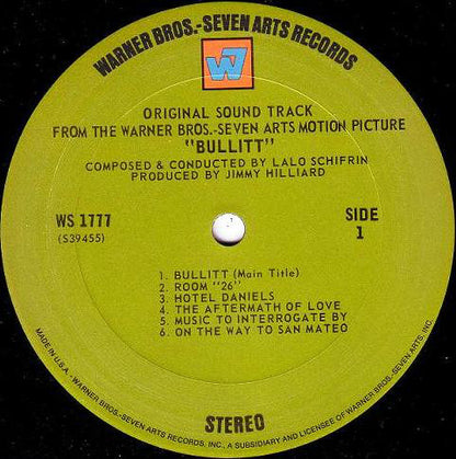 Lalo Schifrin : Bullitt (Original Motion Picture Soundtrack) (LP, Album)