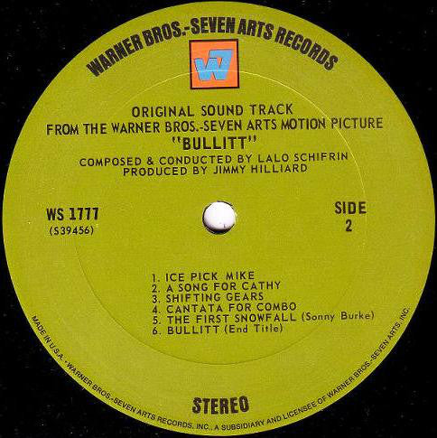 Lalo Schifrin : Bullitt (Original Motion Picture Soundtrack) (LP, Album)
