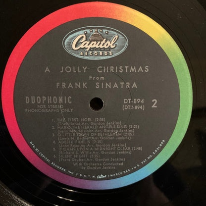 Frank Sinatra : A Jolly Christmas From Frank Sinatra (LP, Album, RE, Scr)