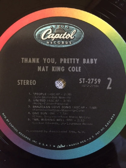 Nat King Cole : Thank You, Pretty Baby (LP, Album)