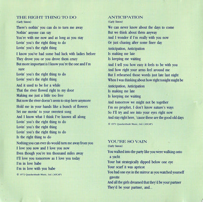 Carly Simon : Greatest Hits Live (CD, Album)