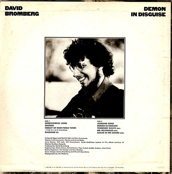 David Bromberg : Demon In Disguise (LP, Album, Pit)