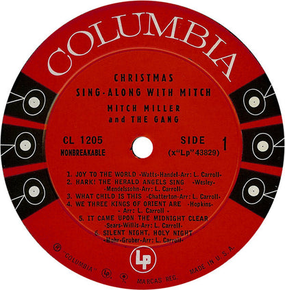 Mitch Miller And The Gang : Christmas Sing-Along With Mitch (LP, Album, Mono, Gat)