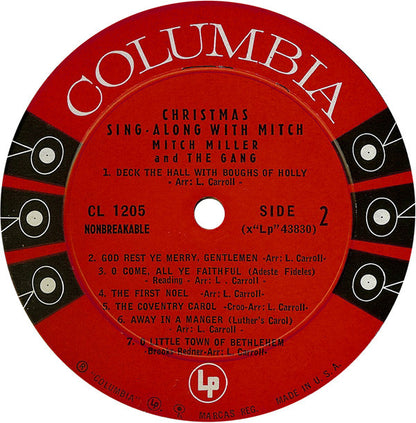 Mitch Miller And The Gang : Christmas Sing-Along With Mitch (LP, Album, Mono, Gat)