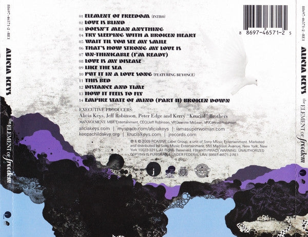 Alicia Keys : The Element Of Freedom (CD, Album)