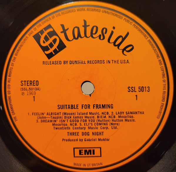 Buy Three Dog Night : Suitable For Framing (LP, Album) Online for