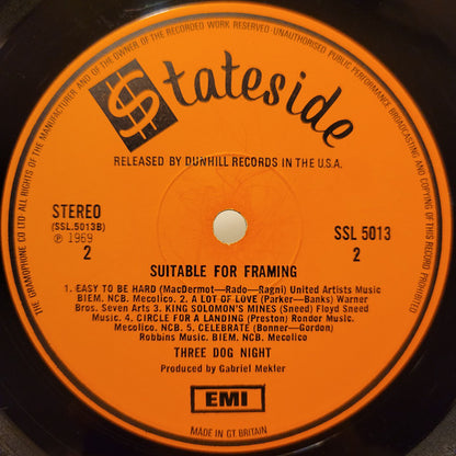 Three Dog Night : Suitable For Framing (LP, Album)