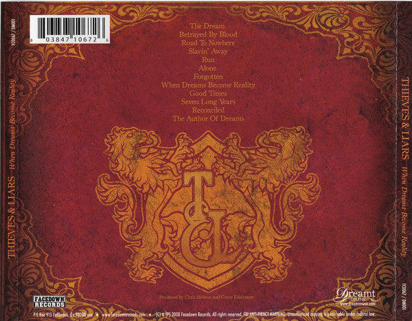 Thieves & Liars : When Dreams Become Reality (CD, Album)