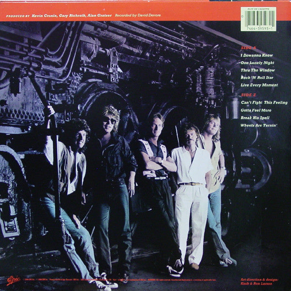 REO Speedwagon : Wheels Are Turnin' (LP, Album, Pit)