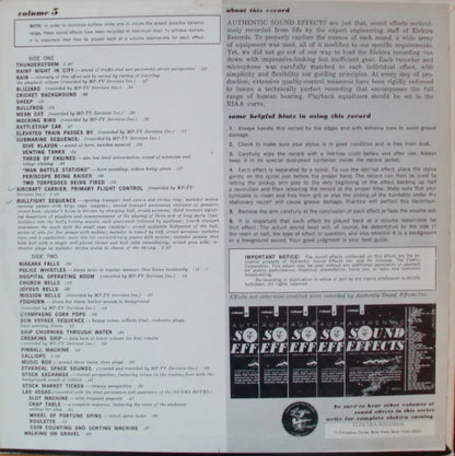 Jac Holzman : Authentic Sound Effects Volume 5 (LP)