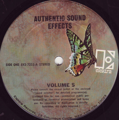 Jac Holzman : Authentic Sound Effects Volume 5 (LP)