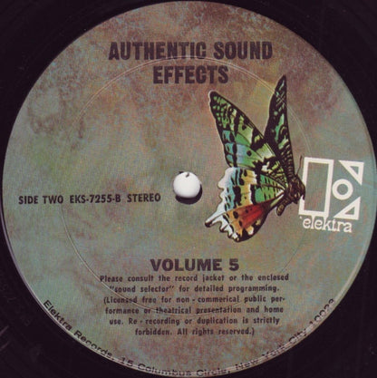 Jac Holzman : Authentic Sound Effects Volume 5 (LP)