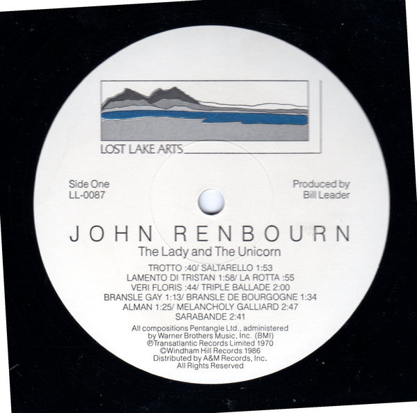 John Renbourn : The Lady And The Unicorn (LP, Album, RE, EMW)