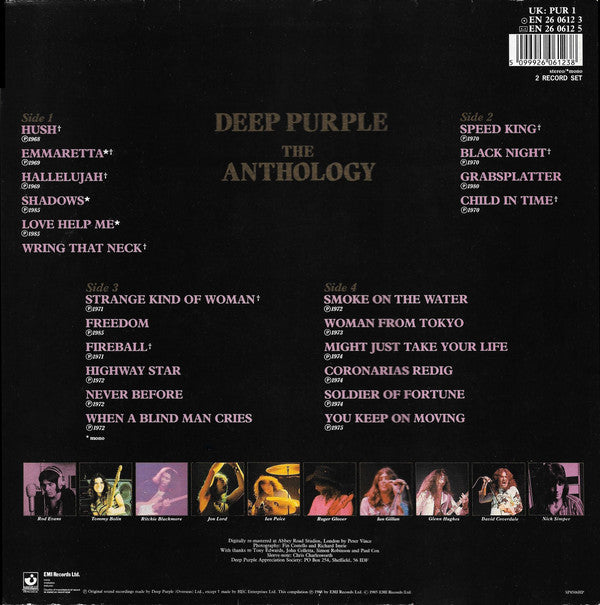 Deep Purple : The Anthology (2xLP, Comp, Mono, RM)