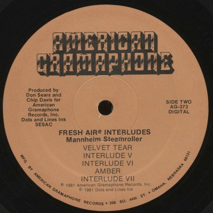 Mannheim Steamroller : Fresh Aire Interludes (LP, Comp)