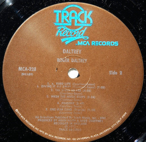 Roger Daltrey : Daltrey (LP, Album, Pin)