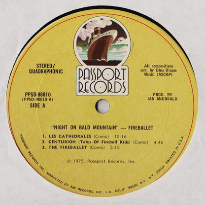 Fireballet : Night On Bald Mountain (LP, Album, Quad, Ter)