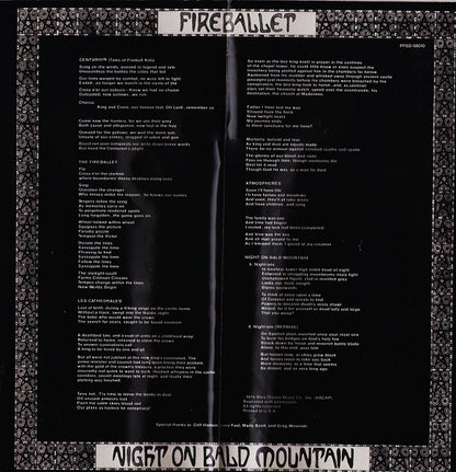 Fireballet : Night On Bald Mountain (LP, Album, Quad, Ter)