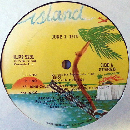 Kevin Ayers - John Cale - Brian Eno - Nico (3) : June 1, 1974 (LP, Album, Pit)