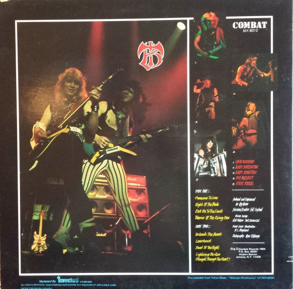 Tokyo Blade : Night Of The Blade (LP, Album)