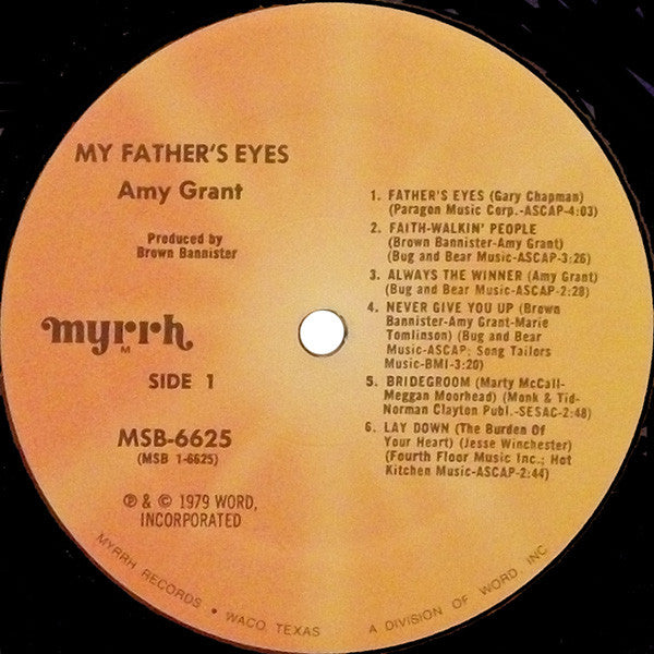 Buy Amy Grant : My Father’s Eyes (LP, Album) Online for a great