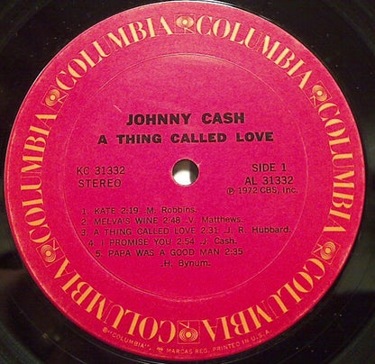 Johnny Cash : A Thing Called Love (LP, Album)