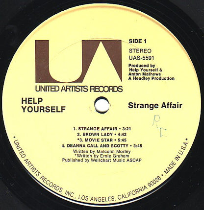 Help Yourself : Strange Affair (LP, Album, Ter)