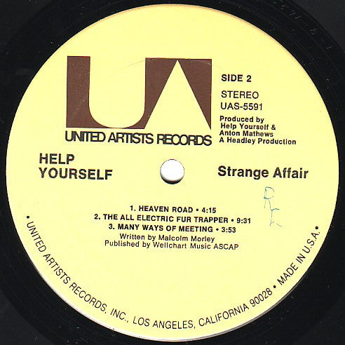 Help Yourself : Strange Affair (LP, Album, Ter)