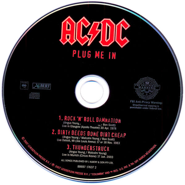 AC/DC : Plug Me In (Bonus CD) (CD, Single)
