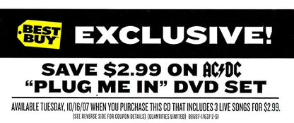 AC/DC : Plug Me In (Bonus CD) (CD, Single)