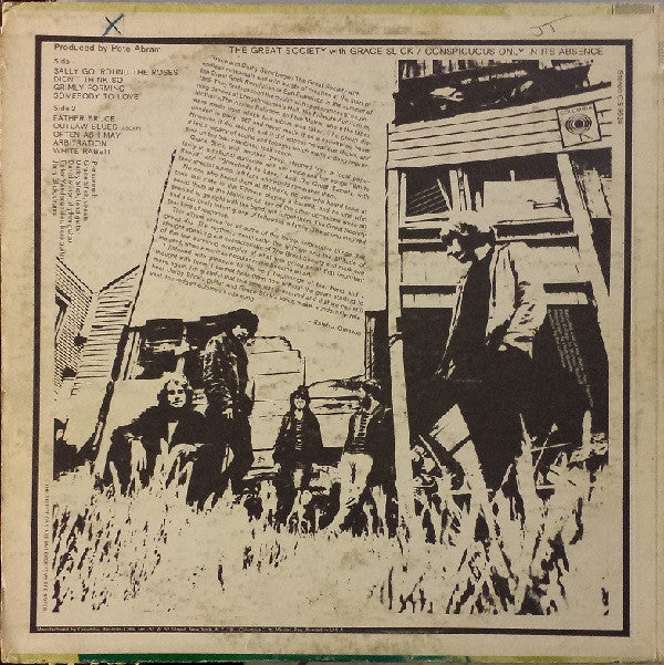 The Great Society With Grace Slick : Conspicuous Only In Its Absence (LP, Album, San)