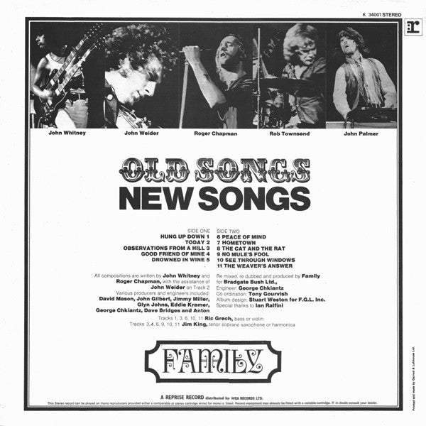 Family (6) : Old Songs, New Songs (LP, Comp)