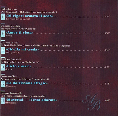 Andrea Bocelli : Aria · The Opera Album (CD, Album)