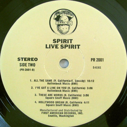 Spirit (8) : Live Spirit (LP, Album)