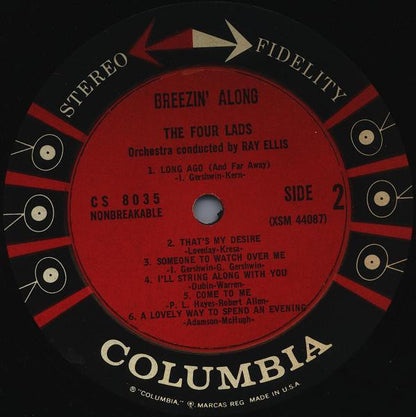 The Four Lads : Breezin' Along (LP, Album)