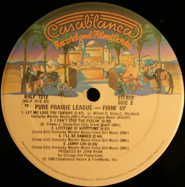 Pure Prairie League : Firin' Up (LP, Album, Gol)