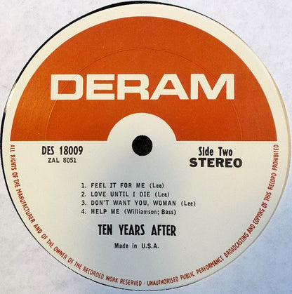 Ten Years After : Ten Years After (LP, Album, Pit)