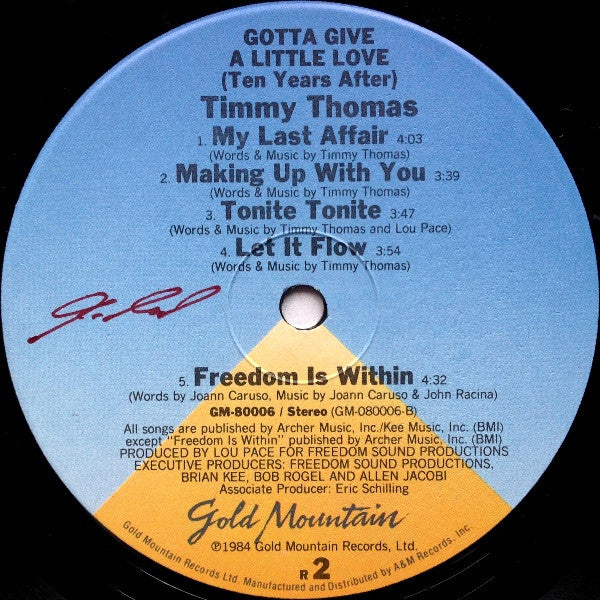 Timmy Thomas : Gotta Give A Little Love (Ten Years After) (LP, Album, R)