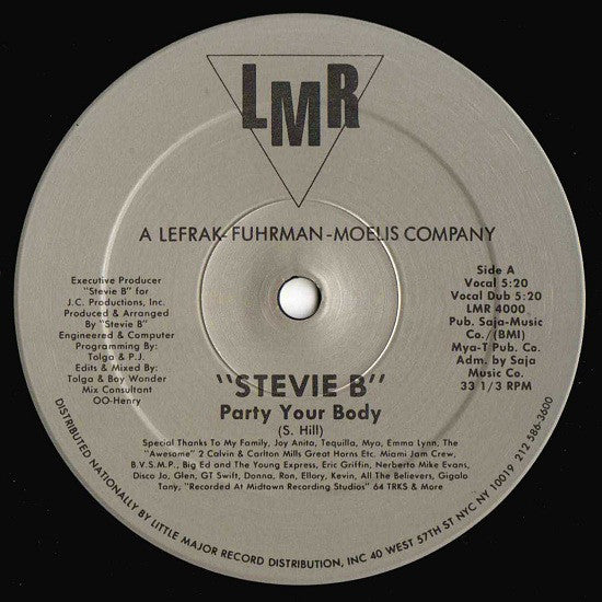 Stevie B : Party Your Body (12")