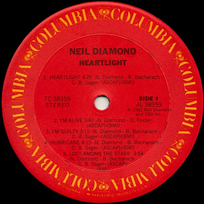 Neil Diamond : Heartlight (LP, Album)