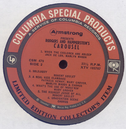 Rodgers & Hammerstein : Armstrong Presents Rodgers & Hammerstein's Carousel - Original ABC Television Soundtrack (LP, Ltd)