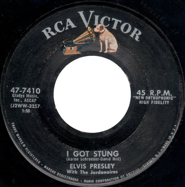 Elvis Presley : One Night / I Got Stung (7", Single, Roc)