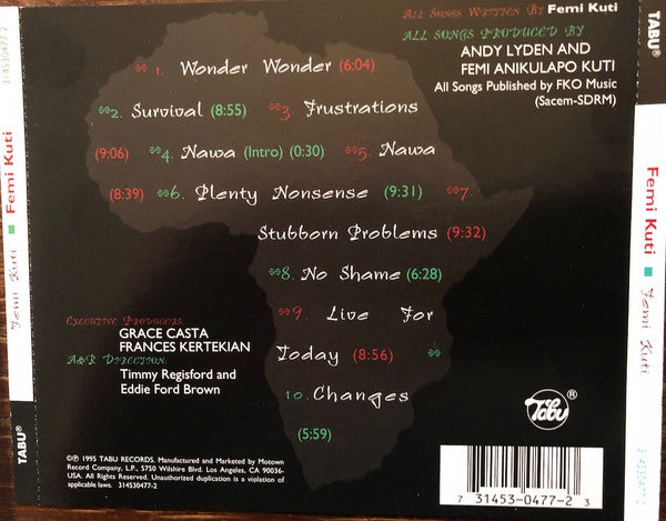 Femi Kuti : Femi Kuti (CD, Album)