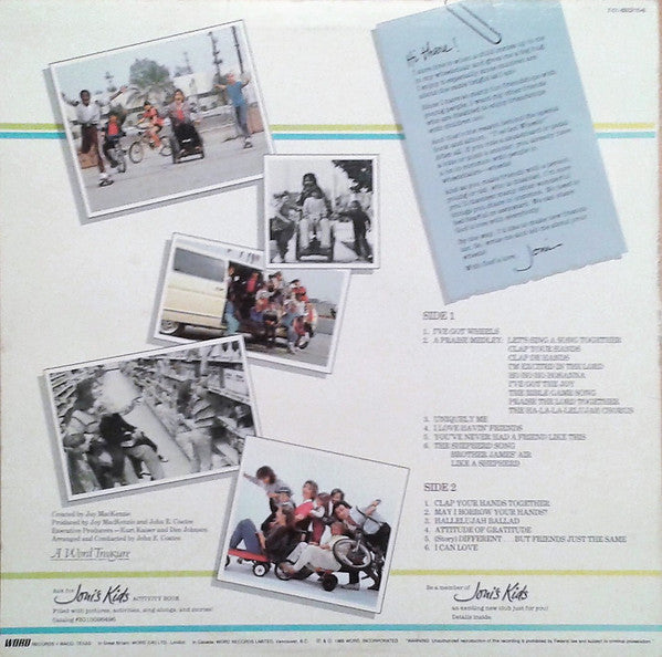 Joni Eareckson Tada With Joni's Kids : I've Got Wheels (LP)