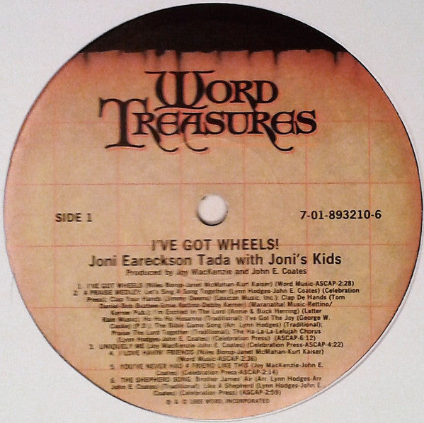 Joni Eareckson Tada With Joni's Kids : I've Got Wheels (LP)