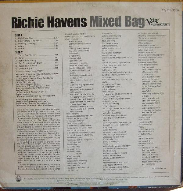 Richie Havens : Mixed Bag (LP, Album)