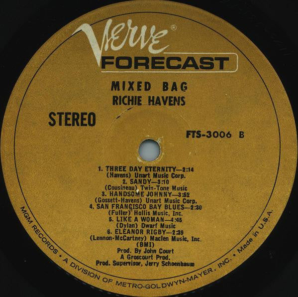 Richie Havens : Mixed Bag (LP, Album)